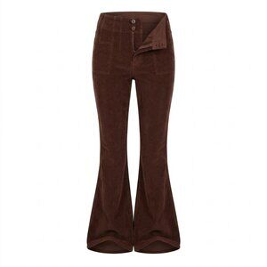 Free People Jayde Cord Flare Jeans High Rise Corduroy Retro Bell Bottom